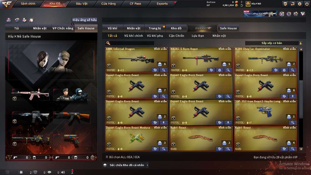 shop acc cf uy tin gia re